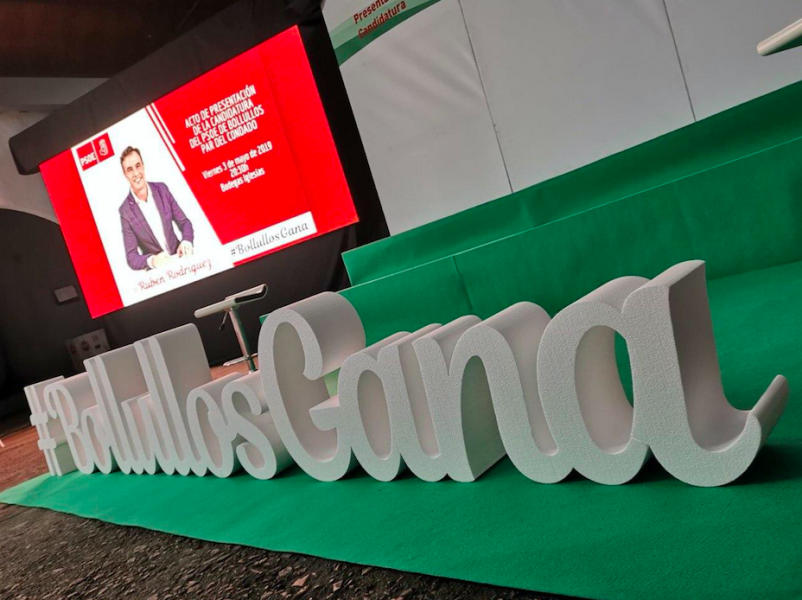 Letras de corcho plas evento huelva evento politico