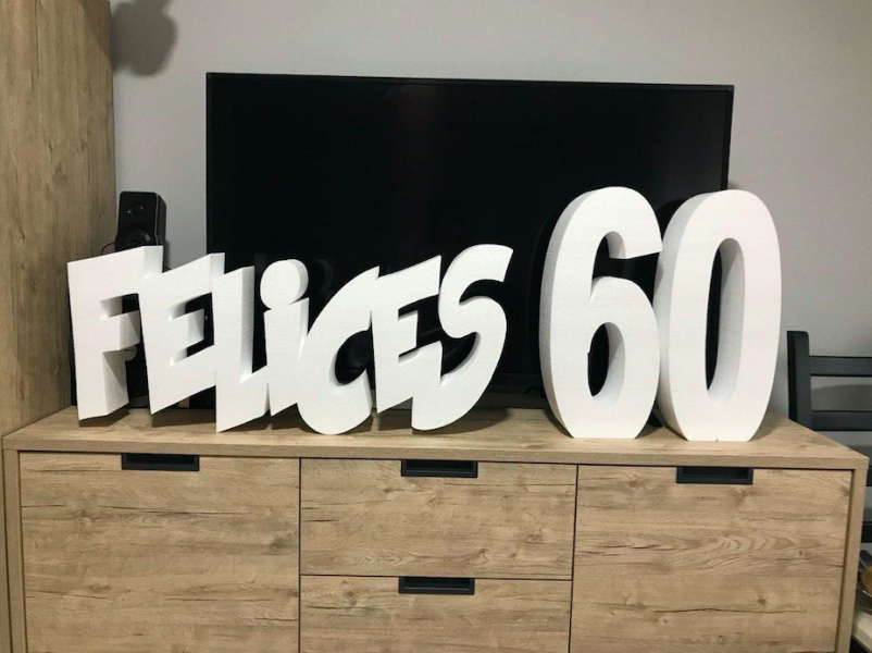 Letras de corcho plas evento huelva cumpleaños