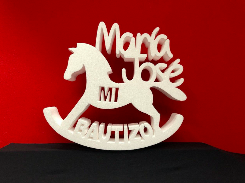 Letras de corcho plas evento huelva bautizo