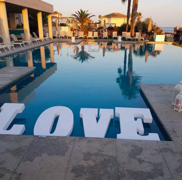 Letras de corcho plas evento huelva love amor